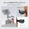 Neewer Wooden Side Grip with Record Remote NATO Vertical Compatible with SmallRig Camera Cages Handle/Hand Start/Stop Trigger, 1/4" & 3/8" Screws,