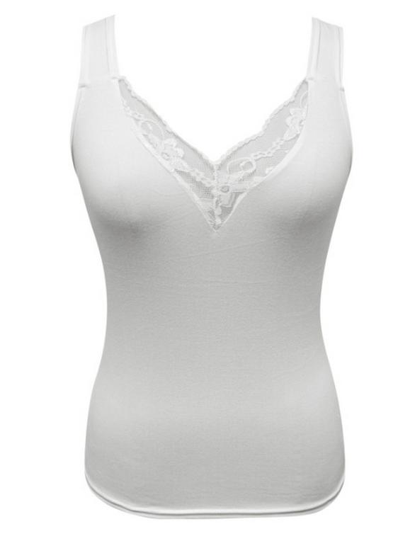 Women's V-Neck Lace Spaghetti Strap Tank Top