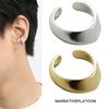 [Shinjuku Gin no Kura] NARRATIVEPLATOON Streamline Ear Cuff, Silver, 1 Piece, Single Ear, 925 Sterling Silver, Narrative Platoon Gold