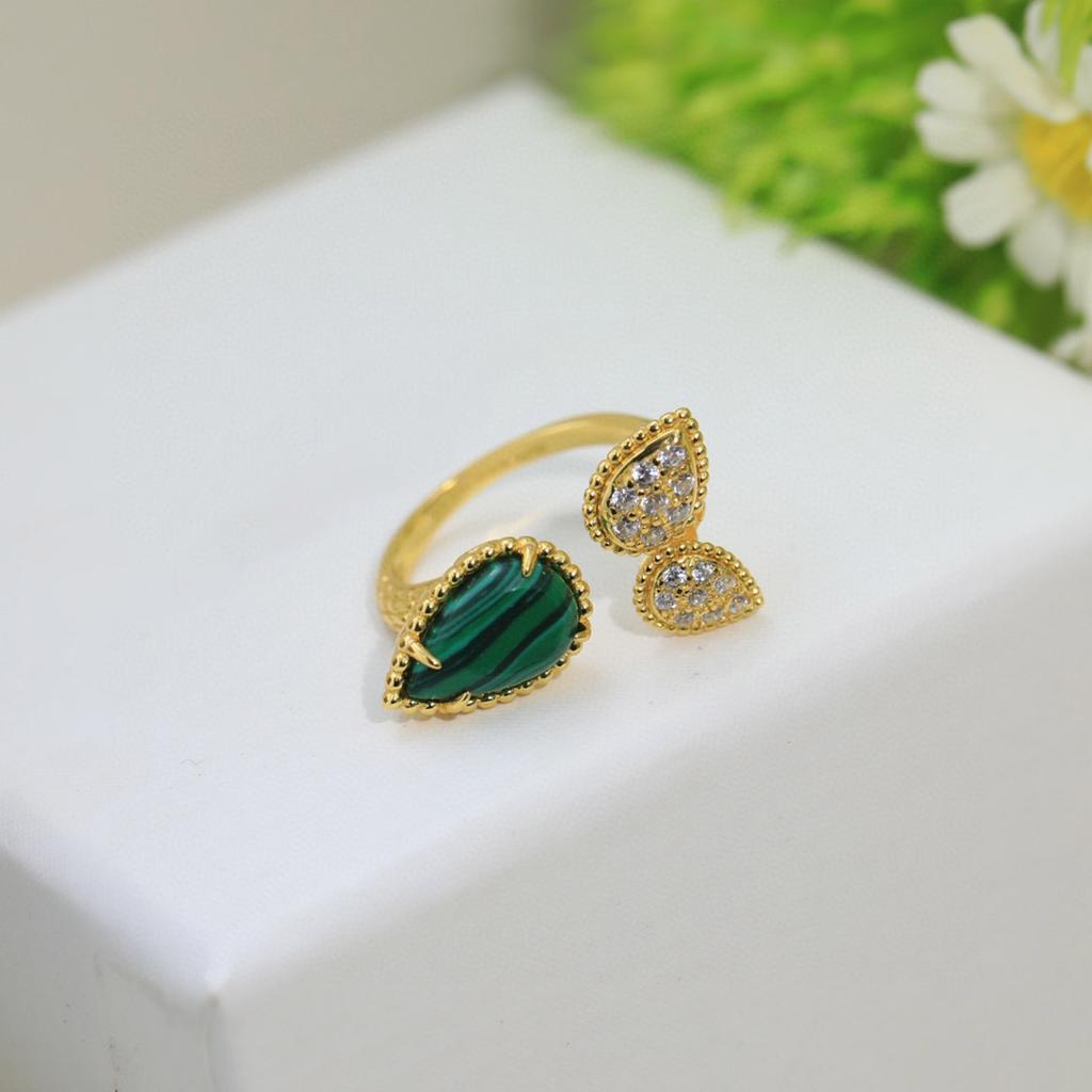 New In Classic Popular Brand Women's Rings Luxury Jewelry for Women Pure 925 Sterling Silver Designer Ring Water Drop Open Rings
