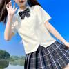 Original JK Summer Short Sleeve Milk White Shirt - Versatile Japanese Uniform Top