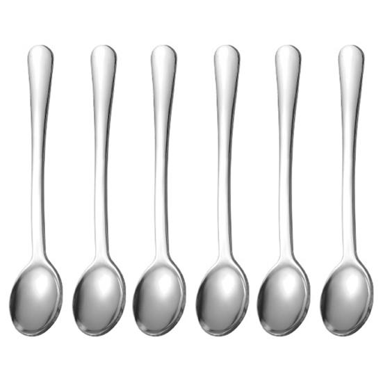 6Pcs Tiny Spoon Set Mini Stainless Steel Spoons for Salt Spice Jars Portable Seasoning Spoon for Powder Spices Sugar Coffee