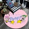 The Fairly OddParents2 Round Area Rug,Carpet Rug for Living Room Bedroom Sofa Playroom Decor,Non-slip Floor Mat