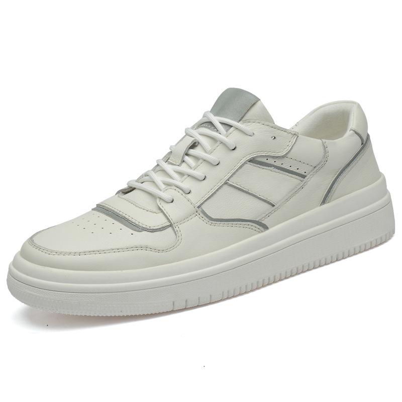 Men's New Trendy White Low-Top Casual Shoes - Fashion Board Large Size Sports Sneakers