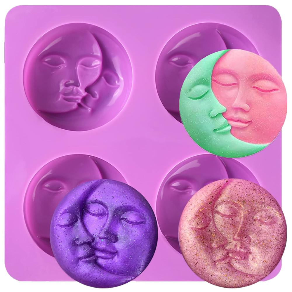Flower Silicone Soap Molds, Homemade Soap Mold, Muffin, Pudding, Jelly, Brownie and Cheesecake, Nonstick & BPA free Candle Mould