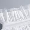 White Detachable Ruffle Collar Accessory Stand Collar Overlay for Portrait Styling, Costume Wear, Layered Outfits