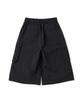 NOT4NERD Knee Tuck Parachute Cargo Bermuda Shorts - Black