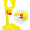 100Pcs Chicken Automatic Nipple Drinker Feeder Drinking Hanging Cups Yellow Red Orange Water Bowl Quail Poultry Drinking Tools