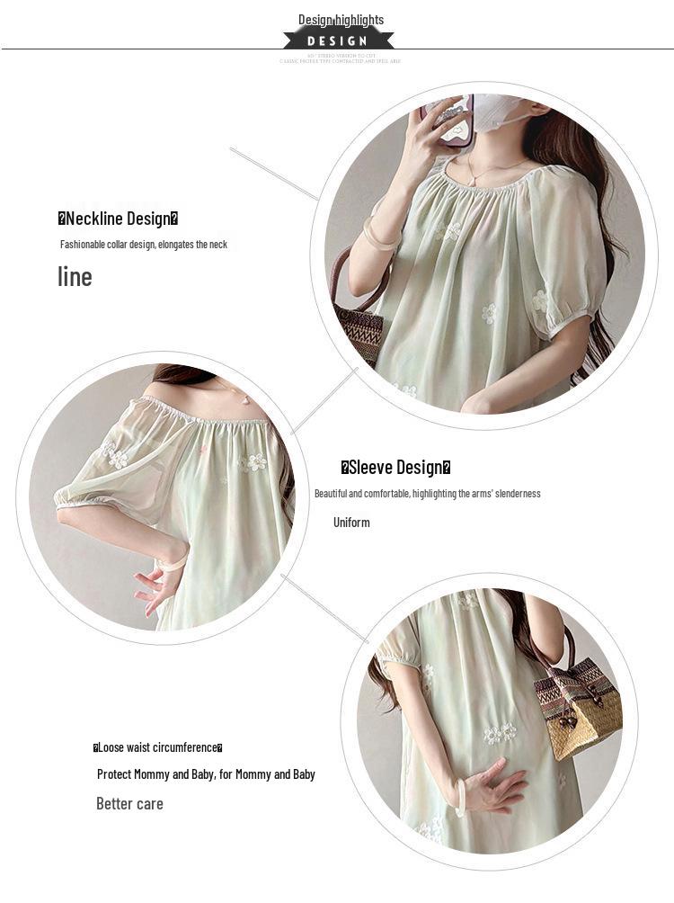 Maternity Summer Dress 2026: Chic, Fresh, Mid-Length Design