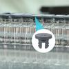 ABUH-7.5 Mm/0.3 Inch Vials Rubber Stoppers 200 Pcs Two Legs Butyl Rubber Bottle Stopper Self-Healing Injection Ports Seal 7