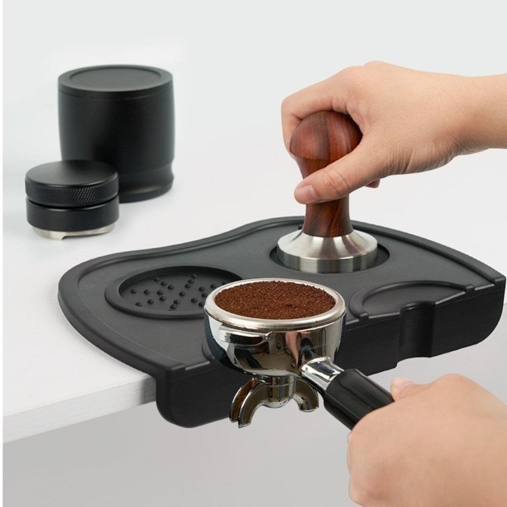 51-58mm Espresso Coffee Tamper Mat Station Silicone Silicone Corner Mat Pad Bar Barista