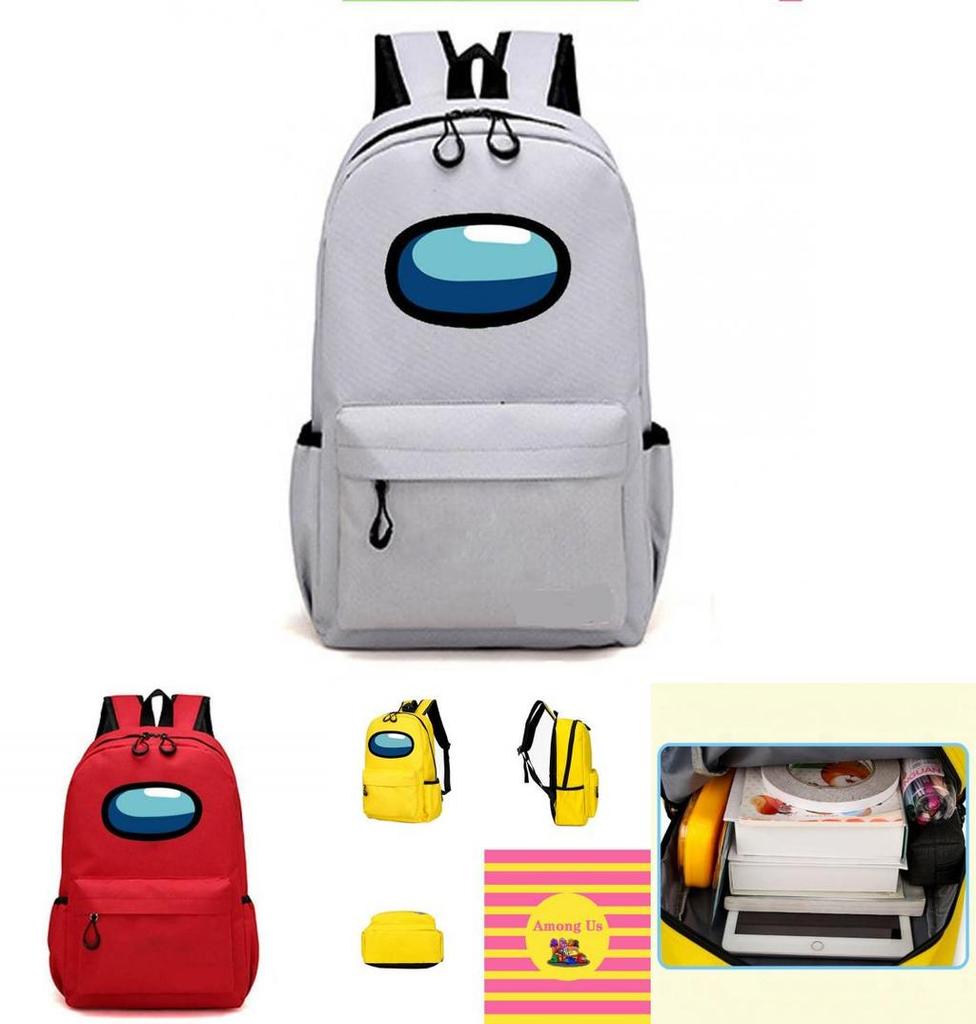 Among Us Game Shoulder Backpack With Chain For Kids And Teens Boys Girls School And Travel Rucksack
