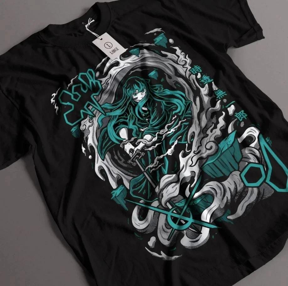 Demon Slayer Muichiro Tokito Mist Hashira TShirt Anime Graphic Tee Anime S