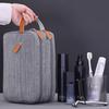 4041 Dual Layer Men Toiletry Bag Portable Travel Waterproof Cationic Fabric Cosmetic Storage Bag