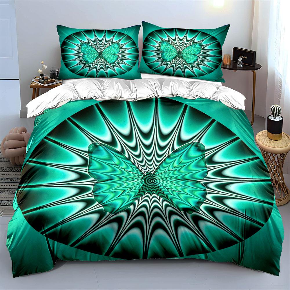 Butterfly Pattern Home Decor Set Soft Comfortable Duvet Cover Bedding Set Included 1*Duvet Cover & 2*Pillowcases, Gift