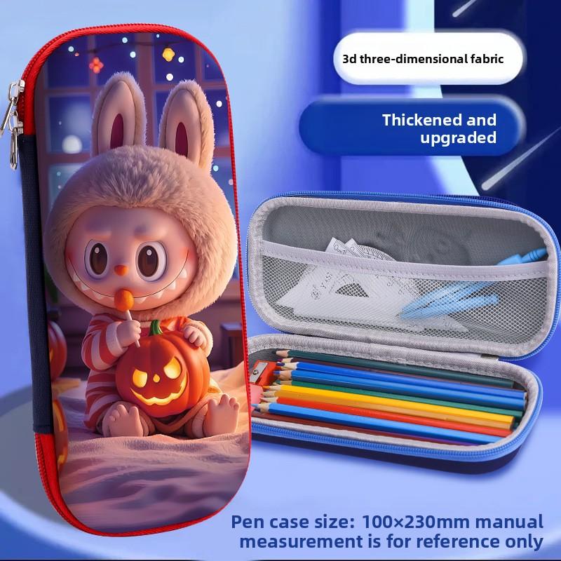 Boîte à papeterie pour élèves du primaire Étui à crayons mignon 3D tridimensionnel Étui à crayons pour enfants de grande capacité Garçons et filles