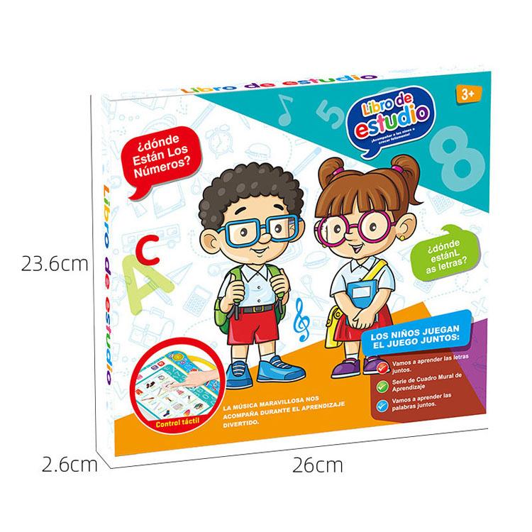 Lernen Sie Spanisch und Englisch mit elektronischem Sprachbuch für Kinder, Früherziehung, Fingerzeig, Lesen, intelligentes Spielzeug, Baby-Sprache, E-Books