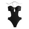 1011 Yiguo Garment European and American Fashion Sexy Slim Sexy Backless Neck Strap One-piece Swimsuit Women