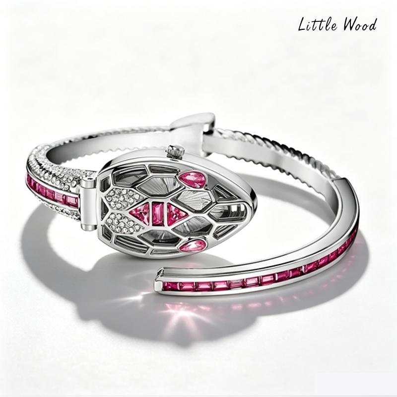 LITTLE WOOD Nuovo Braccialetto da Donna Stile Serpente Orologio da Polso Donna Orologio al Quarzo Accessori di Moda Unici Regalo per Donne