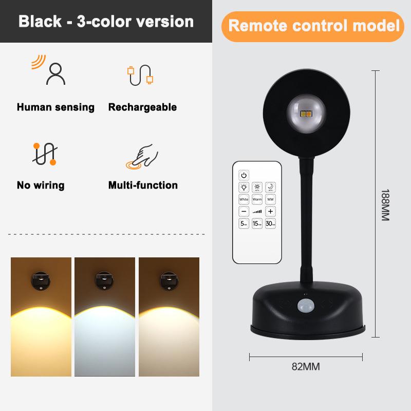 Night Light Motion Sensor Light Wireless USB LED for Kitchen Bedroom Mural Living Room Sensor Wall Lamp Indoor Lighting Gift