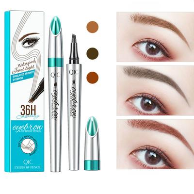 3D Microblading Eyebrow Pen Waterproof Fork Tip Eyebrow Tattoo Pencil Long Lasting Professional Fine Sketch Liquid Eye Brow Pen