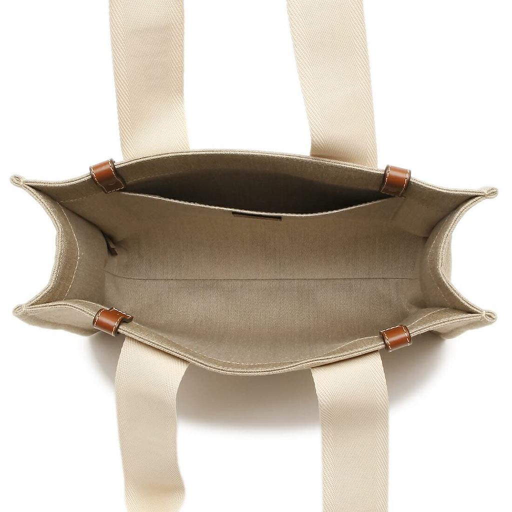 Chloe Woody Medium Tote A4 Size Compatible Bag, Beige/Brown, Women's, CHC22AS383I26, 90U, [Used]