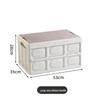 Portable Folding Picnic Basket with Wooden Top
