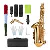 AS200 Eb Alto Saxophone Brass Lacquered Alto Sax Wind Instrument with Carry Case Gloves Straps