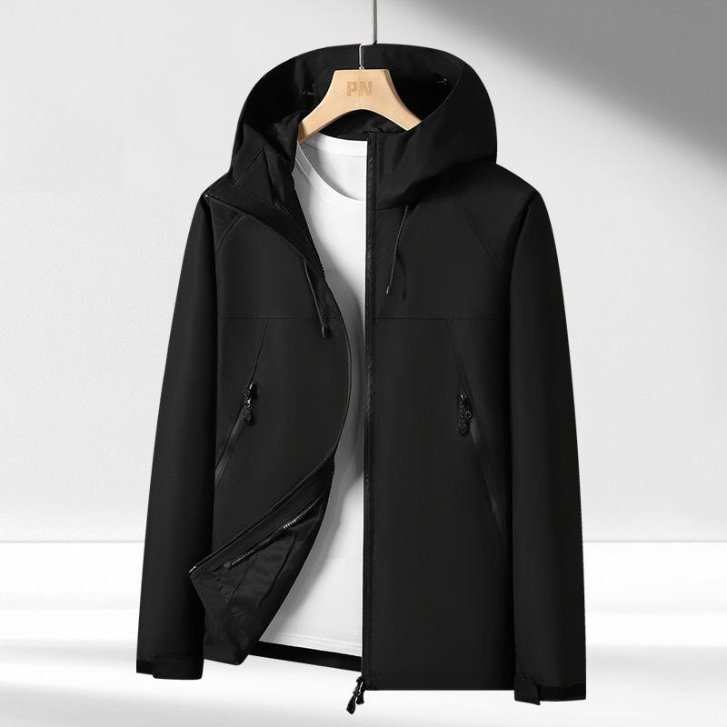 New single-layer jacket spring and autumn couple outdoor sports windproof waterproof jacket trendy casual color matching jacket