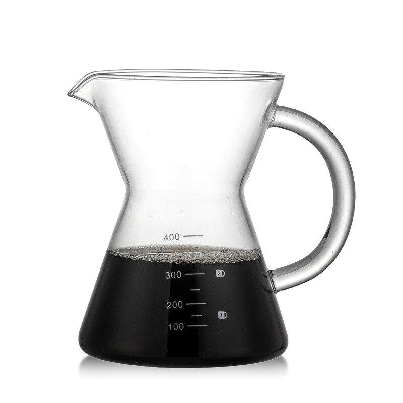 

400ml glass coffee machine coffee kettle heat resistant coffee machine with stainless steel pouring filter pour coffee | Coffee cans