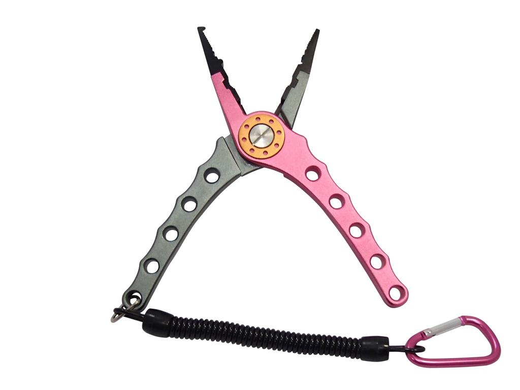 Marushin Fishing Tackle Pliers Ultima Vivid Pink HI-DRA