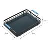Rectangle Serving Breakfast Trays,Coffee ,Food Fruit Plate, for Restaurant Dinner Birthday Party