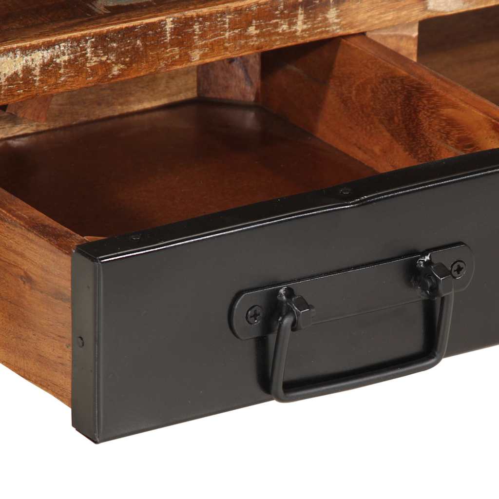 Vidaxl Coffee Table, Colorful, 90X50X36 Cm, Solid Reclaimed Wood