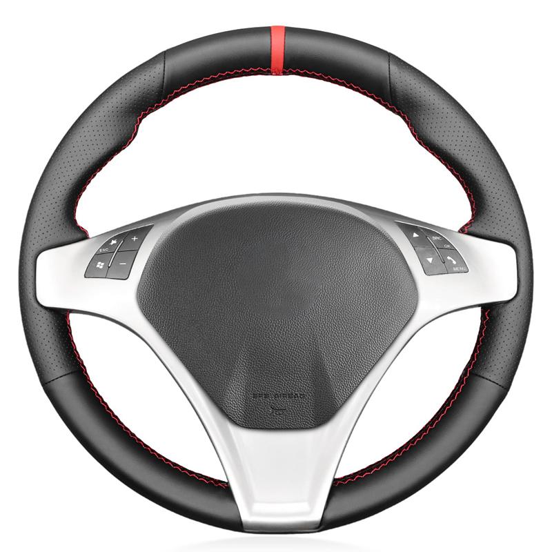 

Черный чехол на руль из искусственной кожи для Alfa Romeo MiTo 2008 2009-2011 2012-2015 Giulietta 2010-2013 2014 аксессуары для интерьера