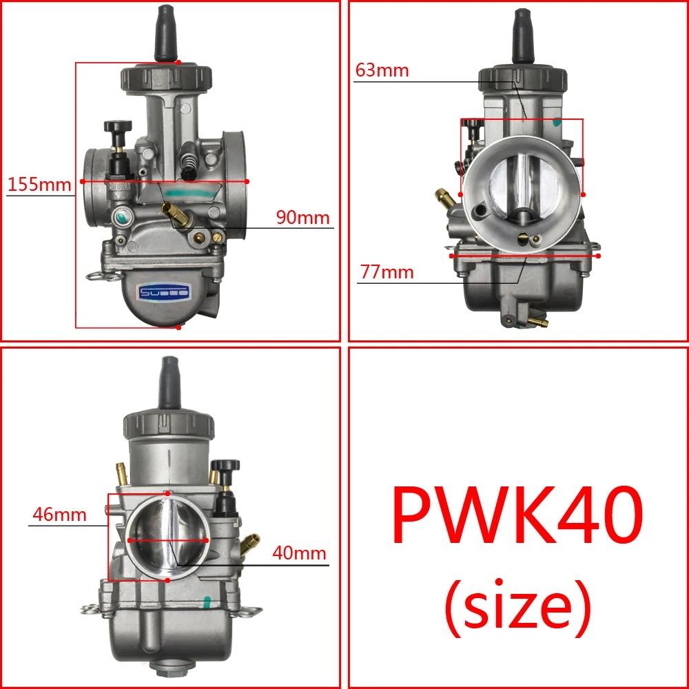 For KEIHIN PWK Carburetor 33 34 35 36 38 40 42mm Racing Parts Scooters Dirt Bike ATV Power Jet 250cc Motorcycle Large caliber