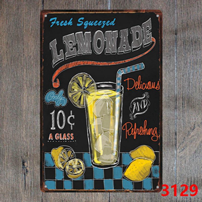 Vintage Cocktail WiFi Tin Sign for Bar, Bedroom, KTV, and Restaurant Décor