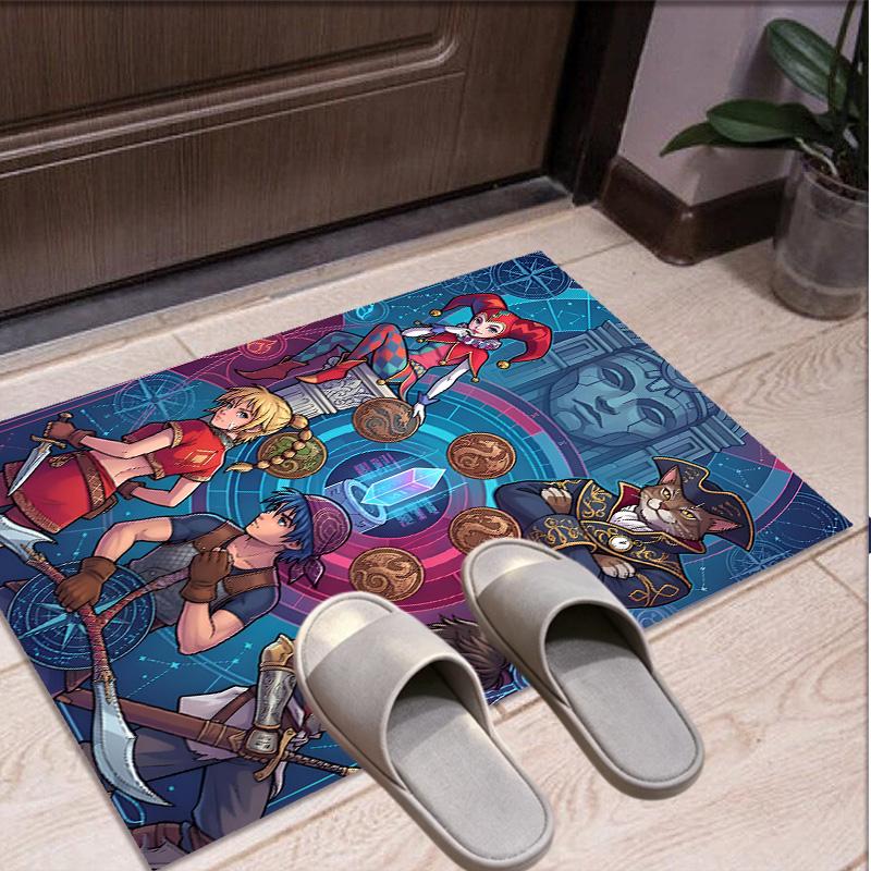 Final Fantasy Pattern Rug, Indoor/Outdoor Mat, for Picnic, Gameroom, Bedroom, Office, Living Room, Home Decor Carpet, Birthday Gift
