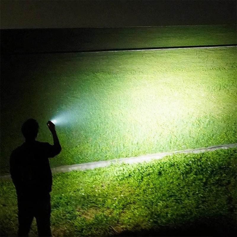 1 PCS USB Rechargeable Keychain Flashlights Multifunction COB Work Light Emergency Keychain Light for Walking Searching Hiking