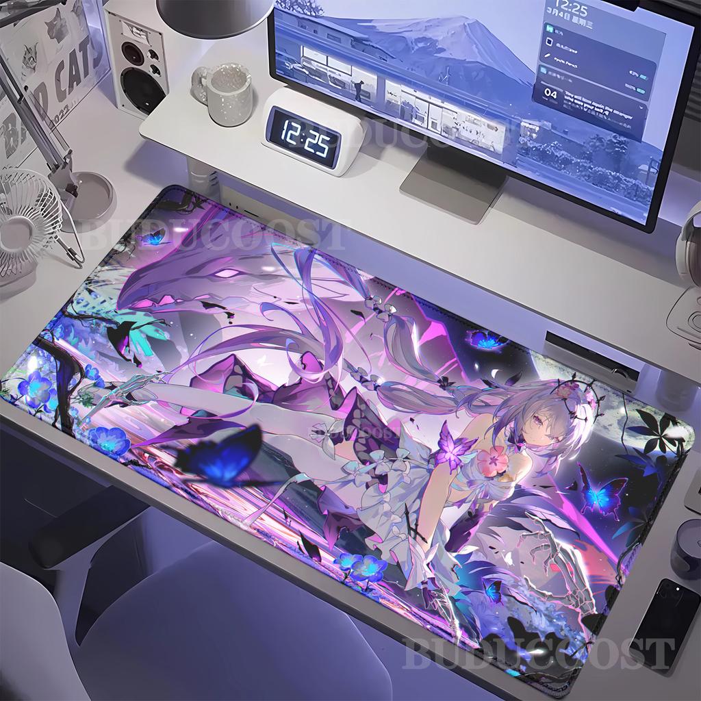 Gaming Honkai Star Rail Castorice Kawaii Girl Mouse Pad Gamer Carpet Keyboard Mat Long Computer Accessories Mousepad Desk Mats