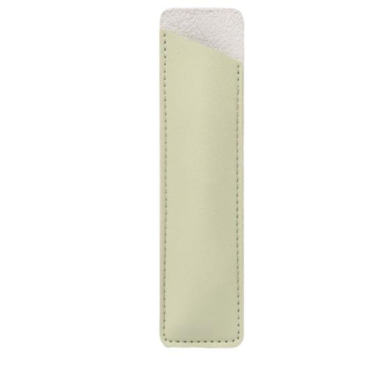 Faux Leather Pen Case for Students Professionals Simple Pencil Pouch Lightweight Protective Sleeve for Fountain Pens Markers Office School Supply