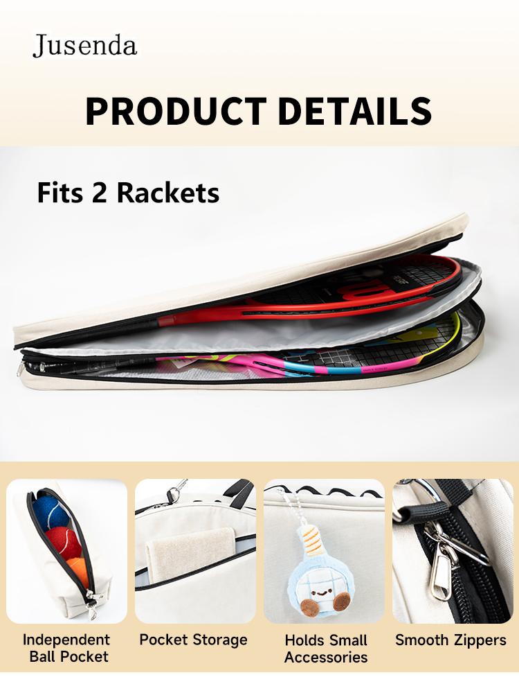 Waterproof Tennis Racket Sleeve Handheld Single-Shoulder Racket Bag Insulated Compartment