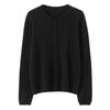 Lekasha Women's 100% Pure Cashmere Round Neck Seamless Knit Cardigan