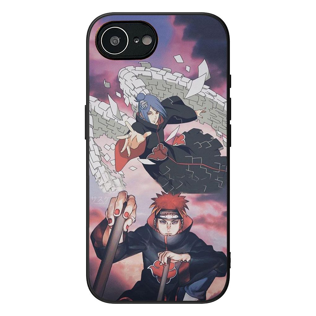 konan Narutos Pain Akatsuki Casing Phone Cover for Apple iPhone 17 16 14 15 Pro Max Plus 15+ 16E XR ProMax Air 16+ Soft Case