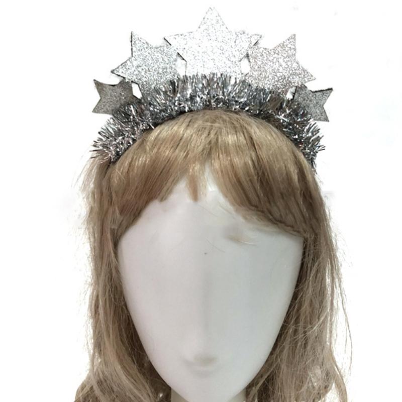 New Year Headband Sparkle Headdress for Women Wedding Christmas New Year Party