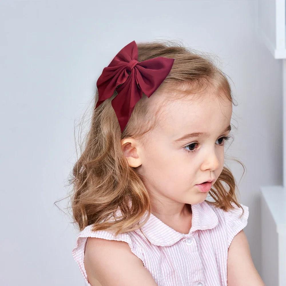 Elegant Floral Cotton Kids Bows Spring Butterfly Hair Clip Print Barrette For Women Girls Sweet Hairpin Accessories