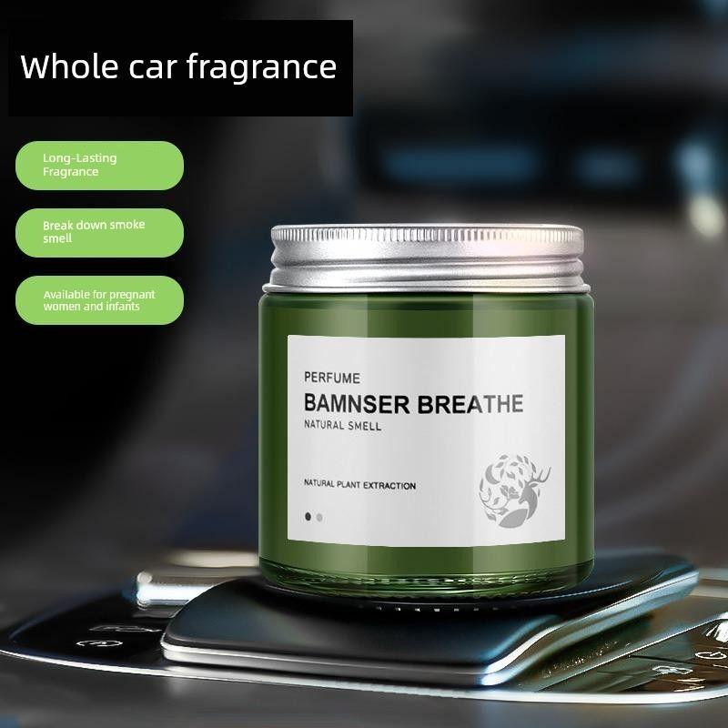 Car Air Freshener Solid Balm for Men, Peach, Lily, Cologne, Ocean, Gardenia, Osmanthus, Jasmine, Lemon