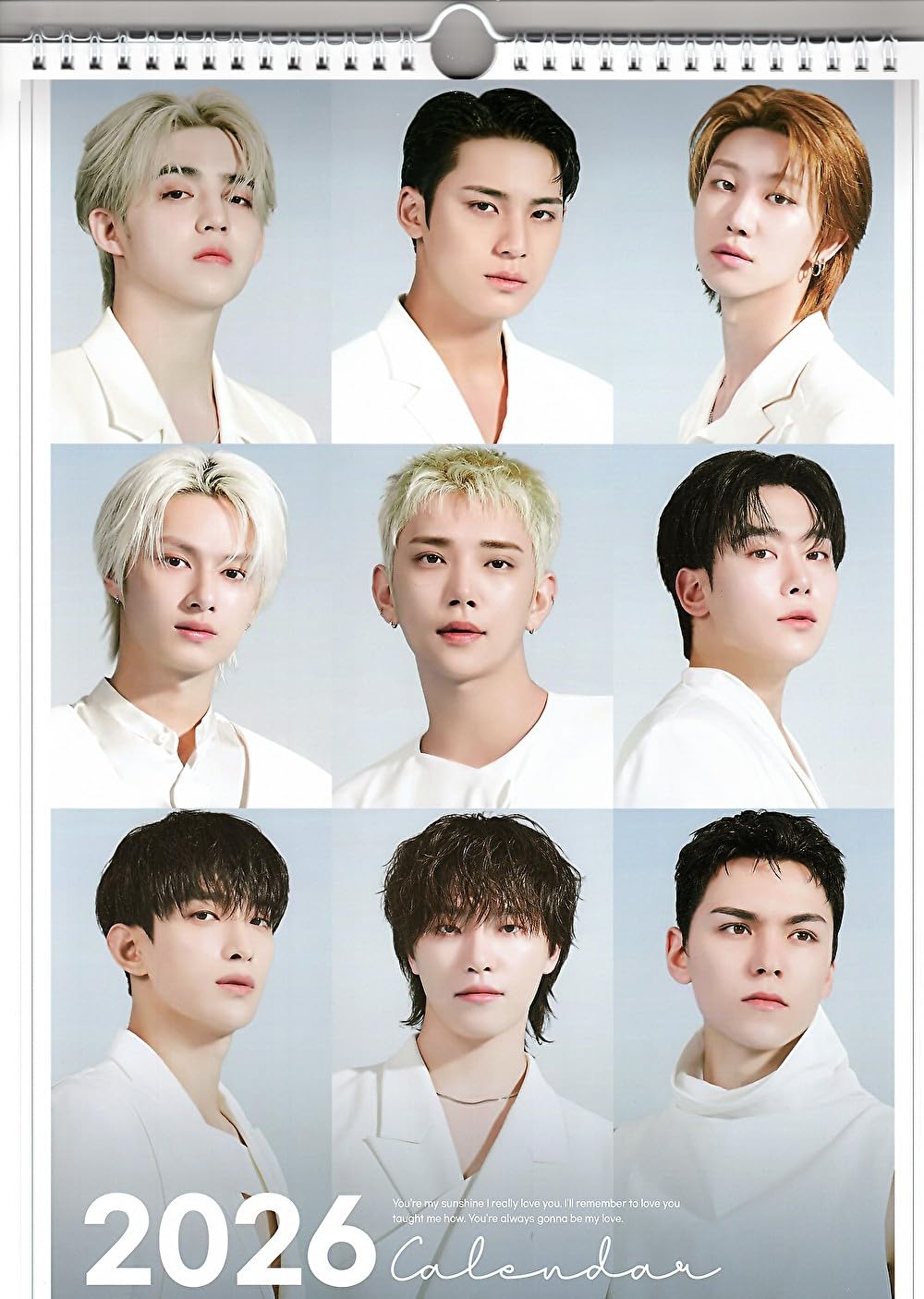 

Seventeen Goods Large Wall Calendar 2026 Sticker Set + K-POP чёрный