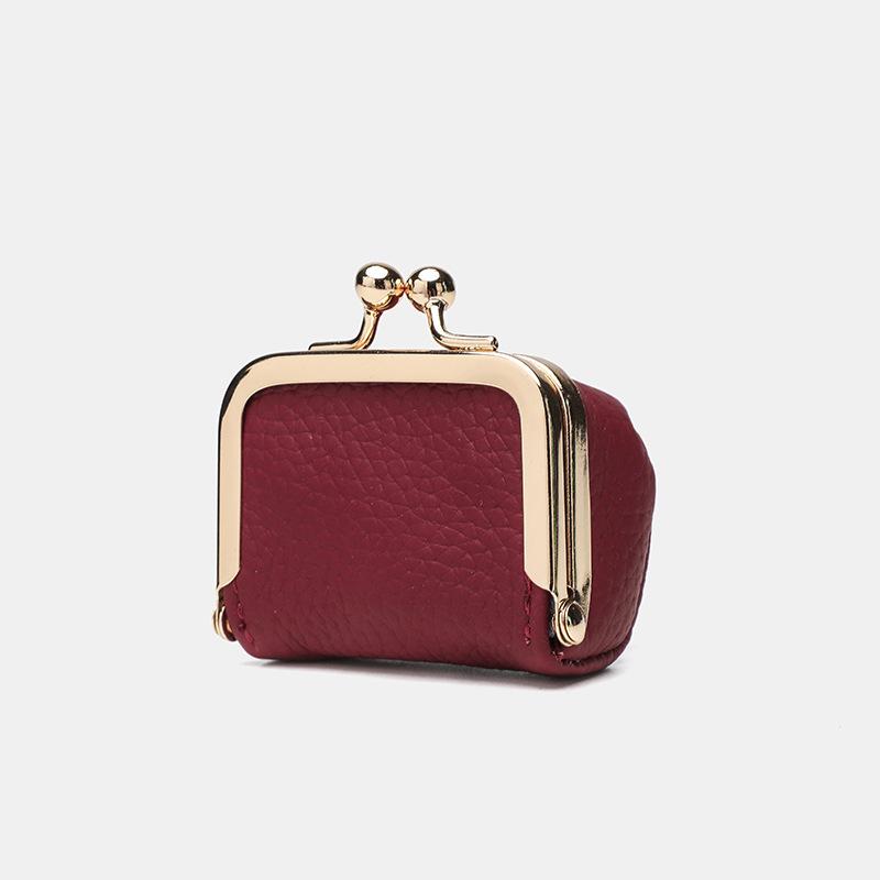 Leder kleine goldfarbene Tasche, Diamantring, Schmuckbeutel, Mini-Ohrringe, Schmuckkästchen, Münzen und Kleingeld