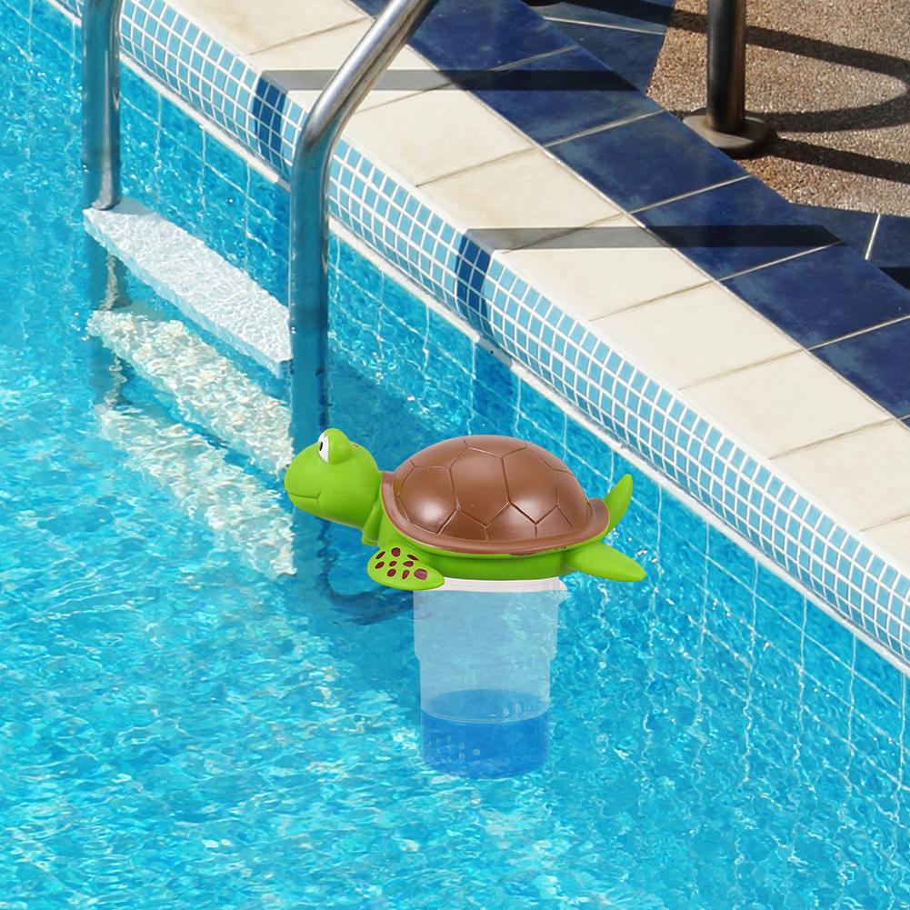 Floating Pool Chlorine Dispenser Chlorine Tablet Floater Fits 1 and 3 Inch Tablets for Large and Small Pools, Hot Tub, Spa