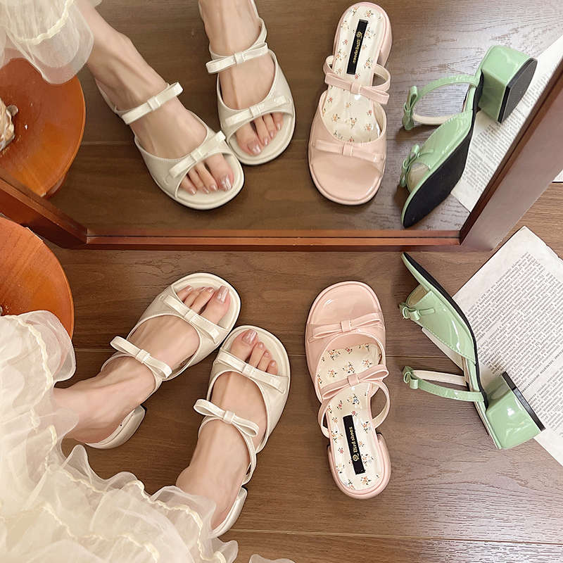 Fashion Slippers Casual Shoes Rubber Flip Flops Women Heels Pantofle Slides Luxury Hawaiian High 2025 Pumps Slippers Casual Shoes Rubber